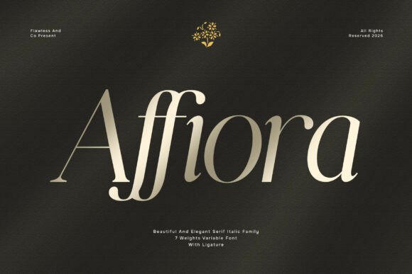 Affiora: The Elegant Serif Font for Sophisticated Campaigns