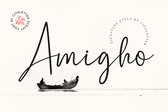 Amigho: A Whimsical Script Font for Modern Web Design