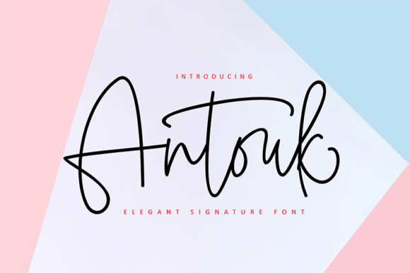 Antuok Signature: A Designer’s Take on Elegant Script Typography