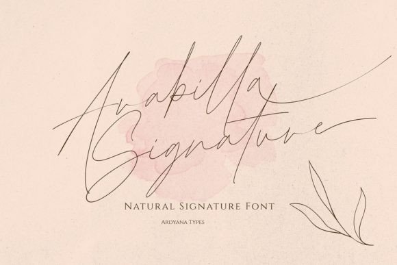 Arabilla Signature: The Elegant Typeface for Handmade Branding