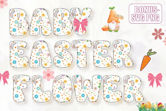 Baby Easter Flower: A Delicate Typeface for Spring Web Design