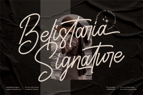 Belistaria Signature: A Refined Script for Editorial Elegance