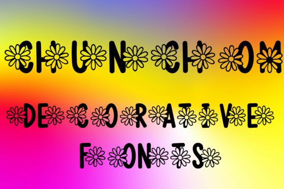 Chunchom: A Decorative Typeface That Brings Floral Warmth to Campaigns