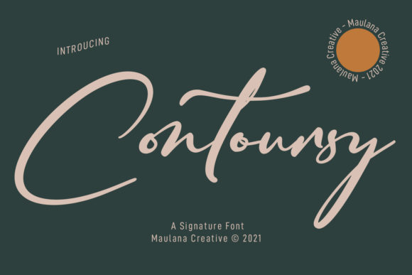 Contoursy Signature: The Premium Script Font for Scroll-Stopping Brand Visuals