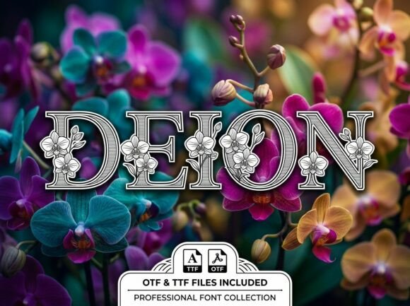 Deion: The Premium Decorative Font for Handmade Product Labels