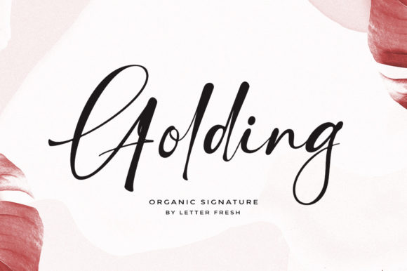Golding Signature: A Laid-Back Script for Authentic Brand Identity