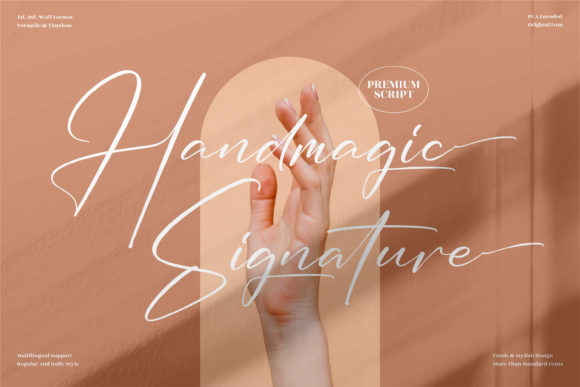 Handmagic Signature: The Elegant Typeface for Polished Branding