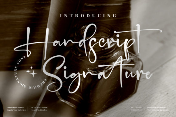 Handscript Signature: A Premium Script Font for Campaign Design