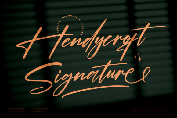 Hendycroft Signature: A Playful Script Font for Engaging Social Campaigns