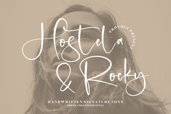 Hostela Rocky: A Refined Script for Editorial Identity