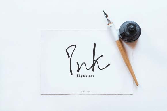 Ink Signature: The Perfect Brush Script Font for Handmade Brands