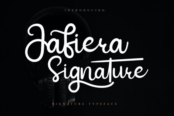 Jafiera Signature: Elevating Digital Brand Identity with Refined Script Typography