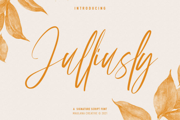 Julliusly Signature: The Playful Script Font for Handmade Creators