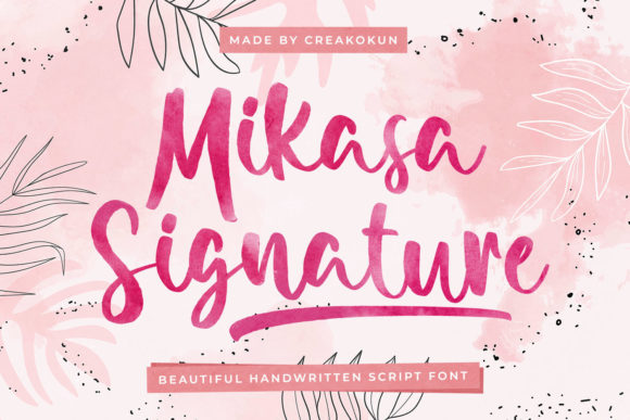 Mikasa Signature: The Playful Typeface for Standout Campaigns