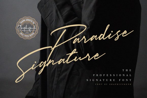 Paradise Signature: A Script Typeface for Campaign Creatives