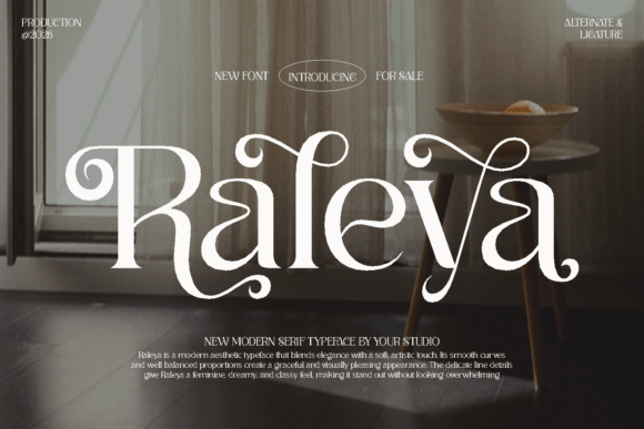 Raleya: The Elegant Serif Font for Handmade Crafts