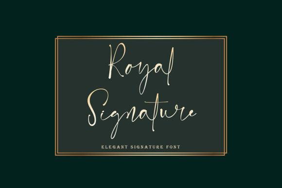 Royal Signature: A Delicate Script Font for Elegant Brand Identity
