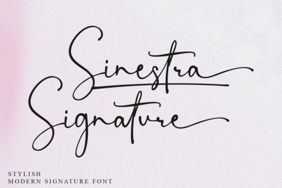 Sinestra Signature: Elevating Editorial Design with Delicate Script Typography