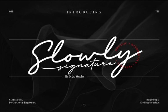 Slowly Signature: The Handwritten Typeface That Elevates Your Brand