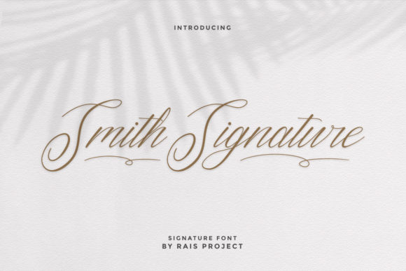Smith Signature: A Handwritten Font for Authentic Branding