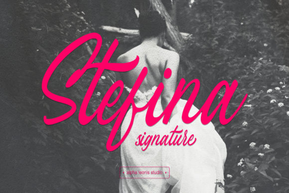 Stefina Signature: A Flowing Script Font for Elegant Brand Identity