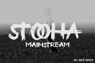 Stooha: A Playful Blackletter Typeface for Creative Branding