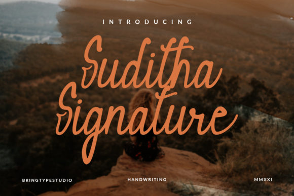 Suditha Signature: Elevate Your Brand Identity with a Balanced Script Typeface
