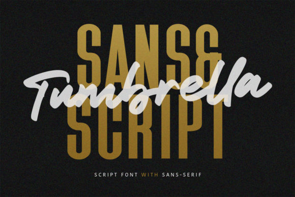 Tumbrella: A Handcrafted Script Amp Font for Modern Web Design
